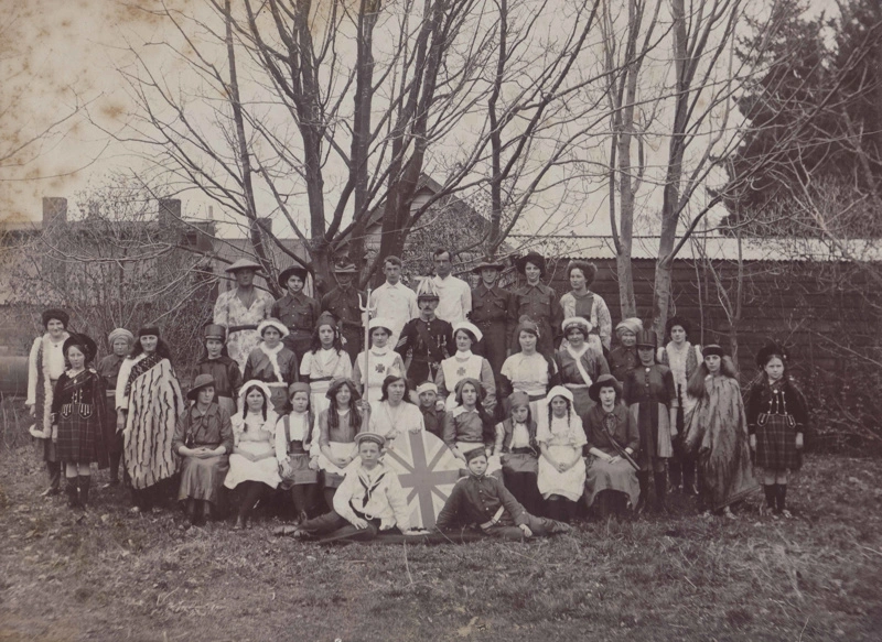 Photograph [Children Wearing Multi-Cultural Costumes]