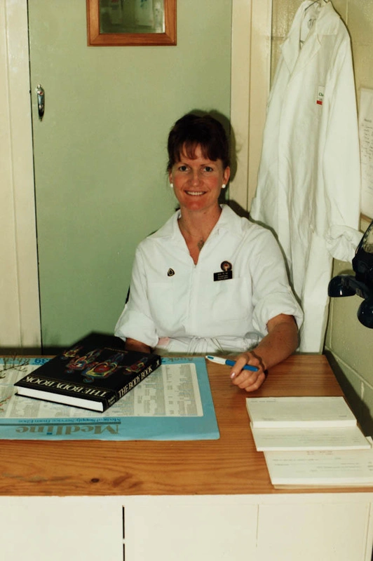 Photograph [Nurse Rikki Te Au, Mataura Freezing Works]