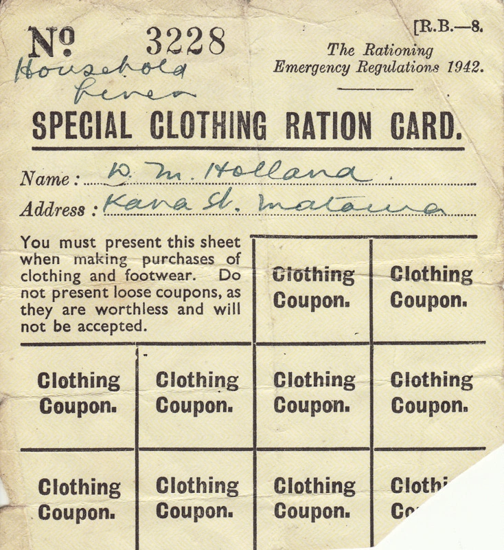 Ration Card [Clothing]