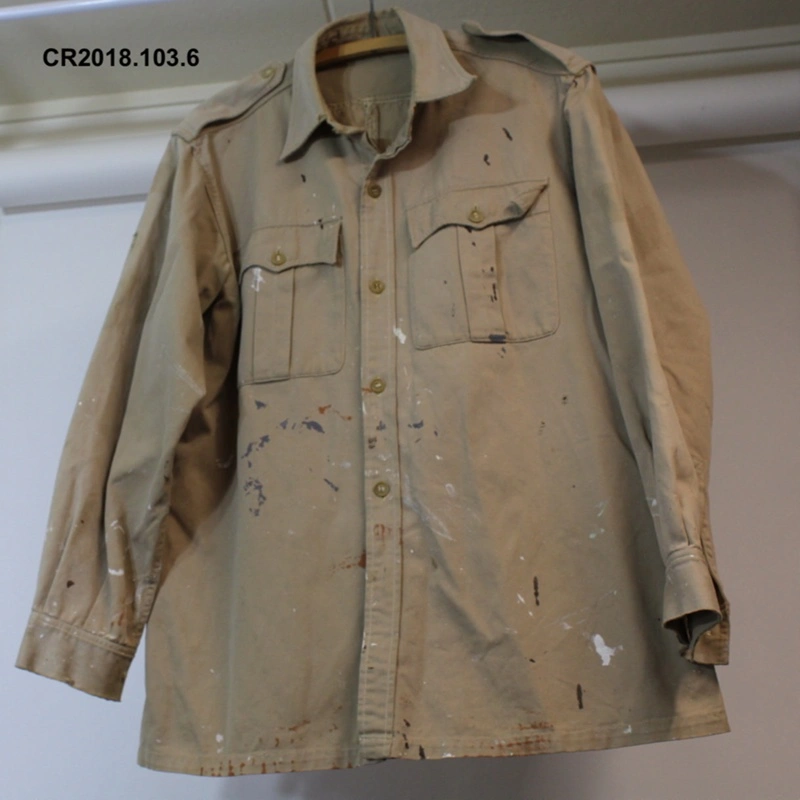 Khaki shirt - WWII naval uniform, V J Brown