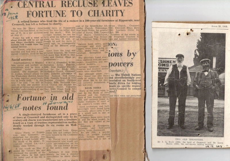 Newspaper cuttings - Cromwell people and events