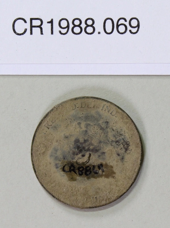 1910 One penny coin
