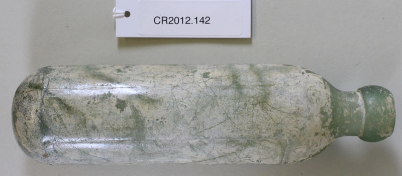 Light green glass bottle