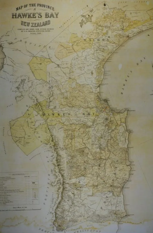 Map of the Province of Hawke’s Bay 1889