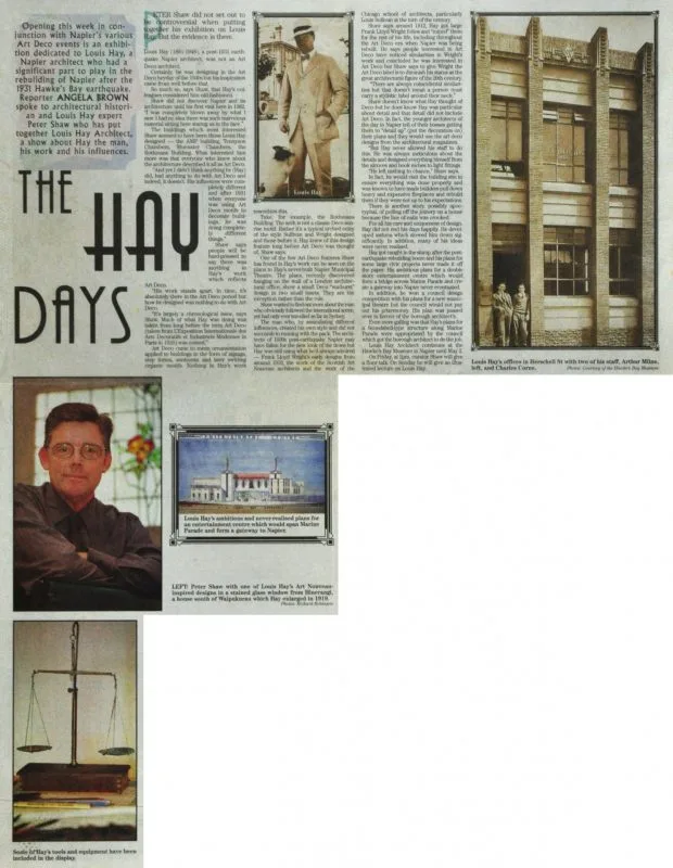 Newspaper Article 1999 – The Hay Days (The Hawkes Bay Herald-Tribune)