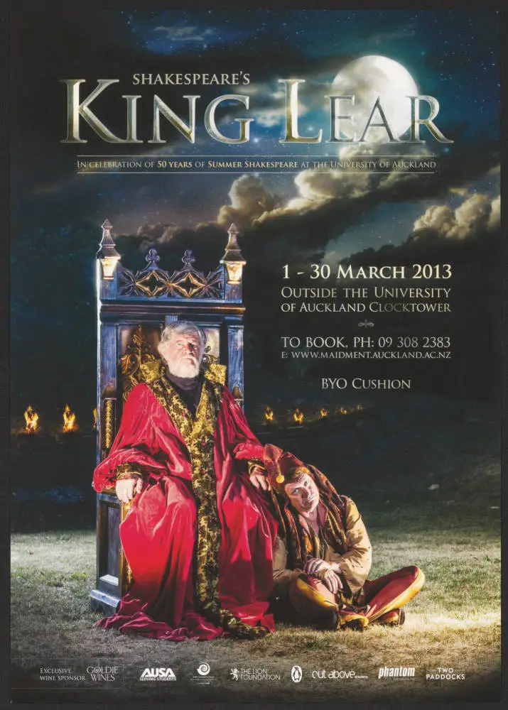 King Lear, University of Auckland, 2013