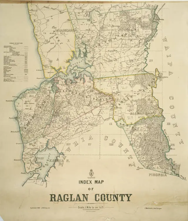 Index map of Raglan county