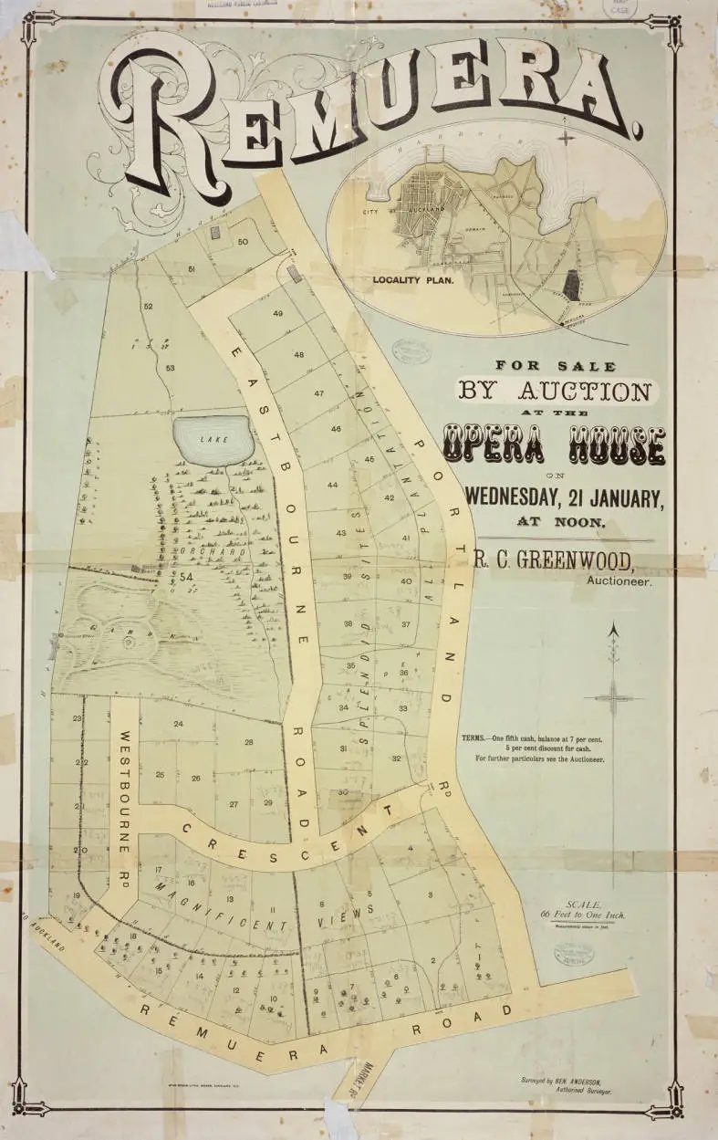 Remuera; for sale by auction at the Opera House on Wednesday 21 January at noon.