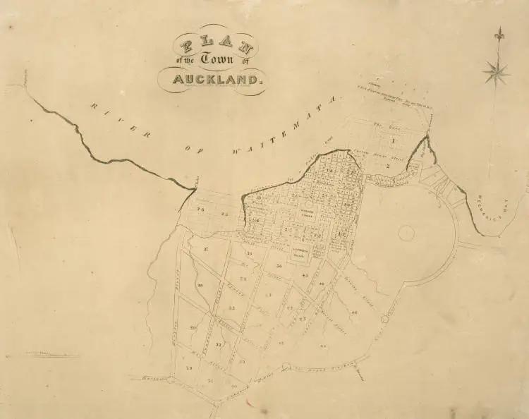 Plan of the town of Auckland