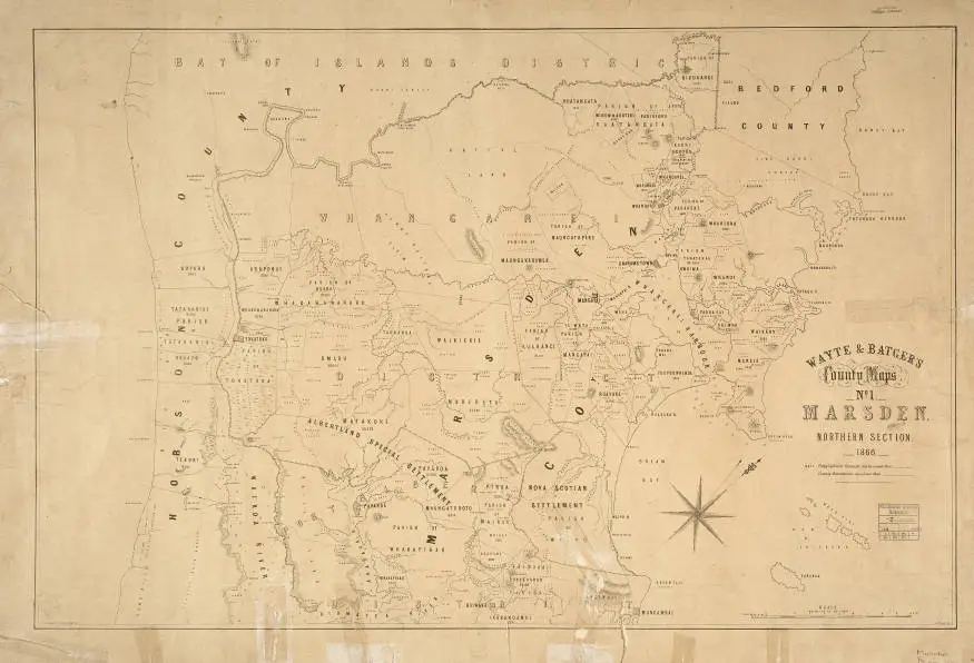 Wayte & Batger's county maps no.1 : Marsden, northern section