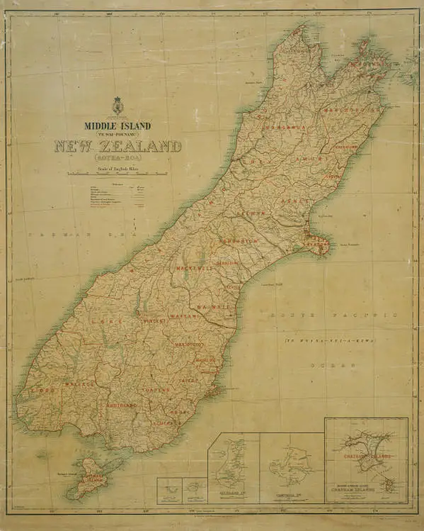 Middle Island (Te Wai-Pounamu) New Zealand (Aotea-Roa)