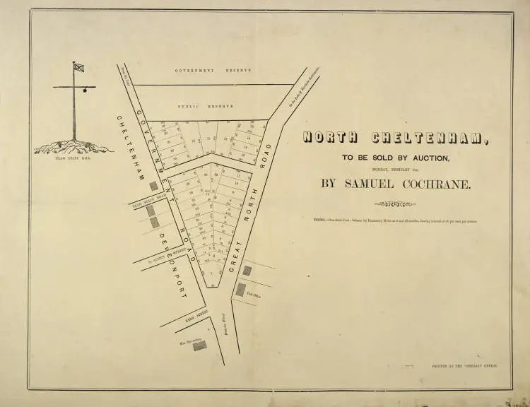 North Cheltenham, to be sold by auction, Monday February 6th by Samuel Cochrane