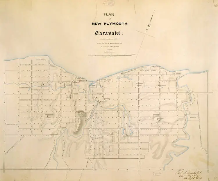 Plan of New Plymouth, Taranaki