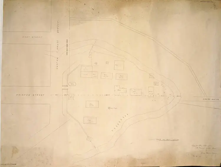 Copy of a plan taken from the Provincial Engineers Office by Charles Francis Hulme. Nov. 5th 1870