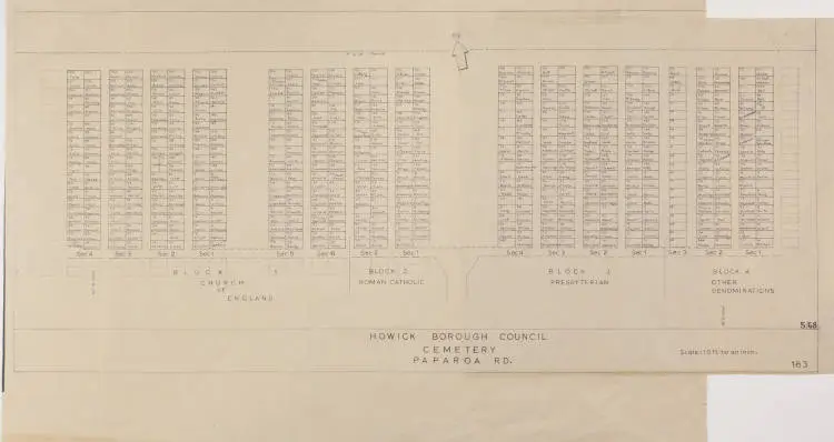 Howick Borough Council cemetery, Paparoa Rd