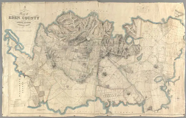 Map of Eden County shewing original sections and subdivisions thereof