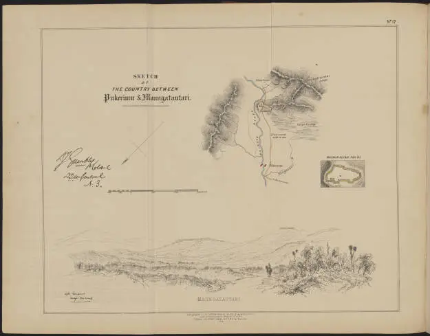 Sketch of the country between Pukerimu & Maungatautari