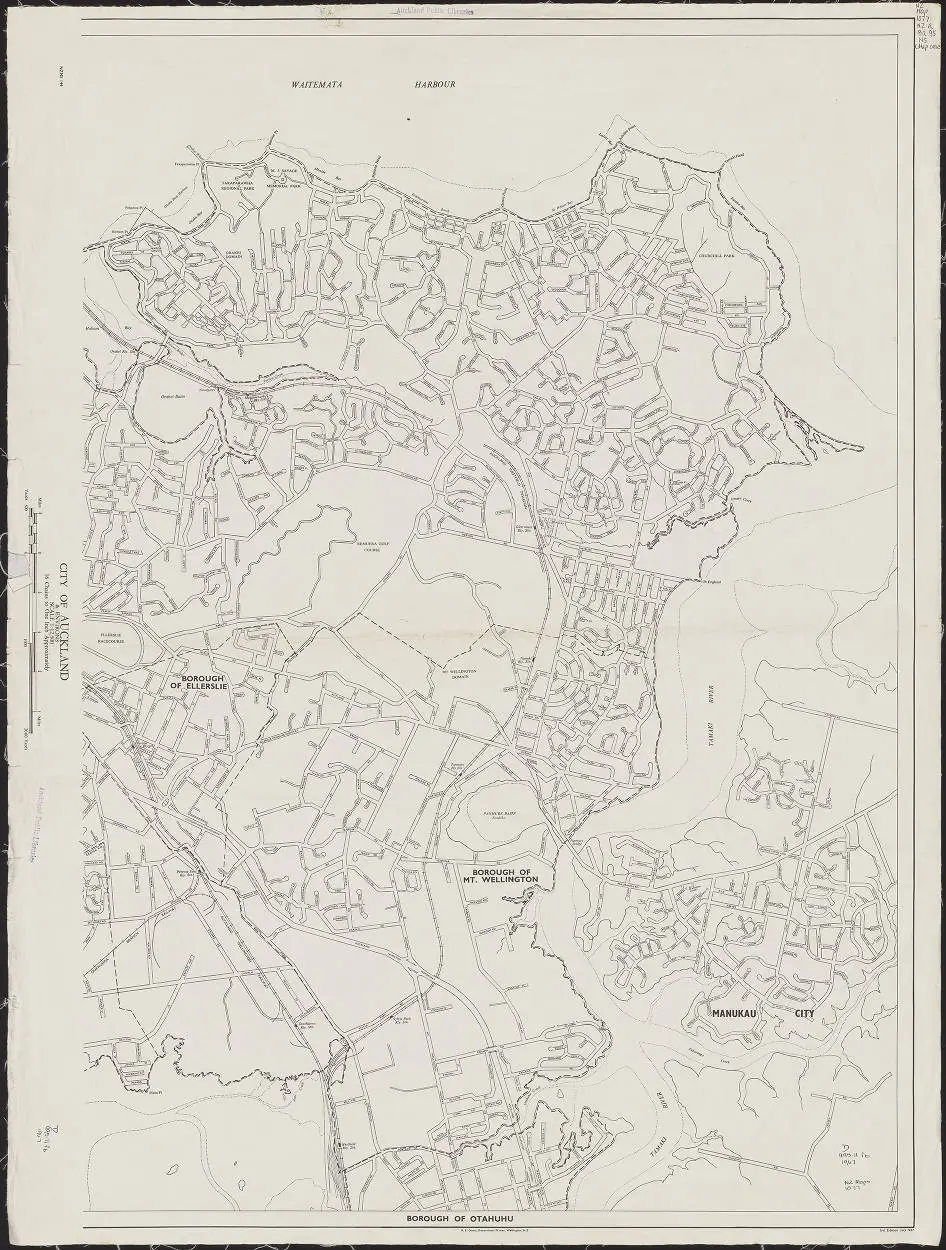City of Auckland and environs - [east]