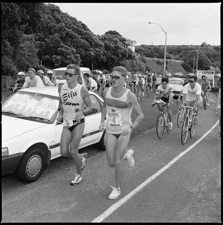 Ironman Triathlon, Tamaki Drive, Ōrākei, 1990
