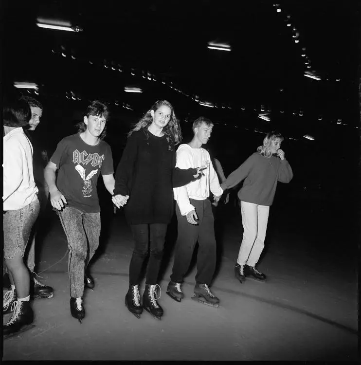 Ice skating at Paradice, Avondale, 1990