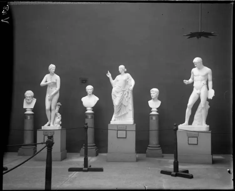 Statues in the Auckland Institute and Museum, Princes Street