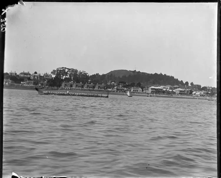 Devonport from the Waitematā harbour, 1898