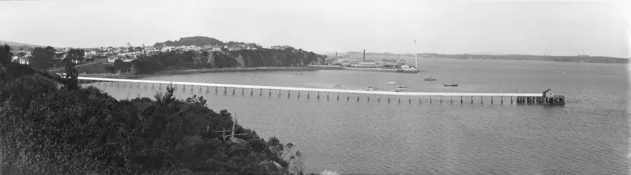 Stanley Wharf from Stanley Point, 1912