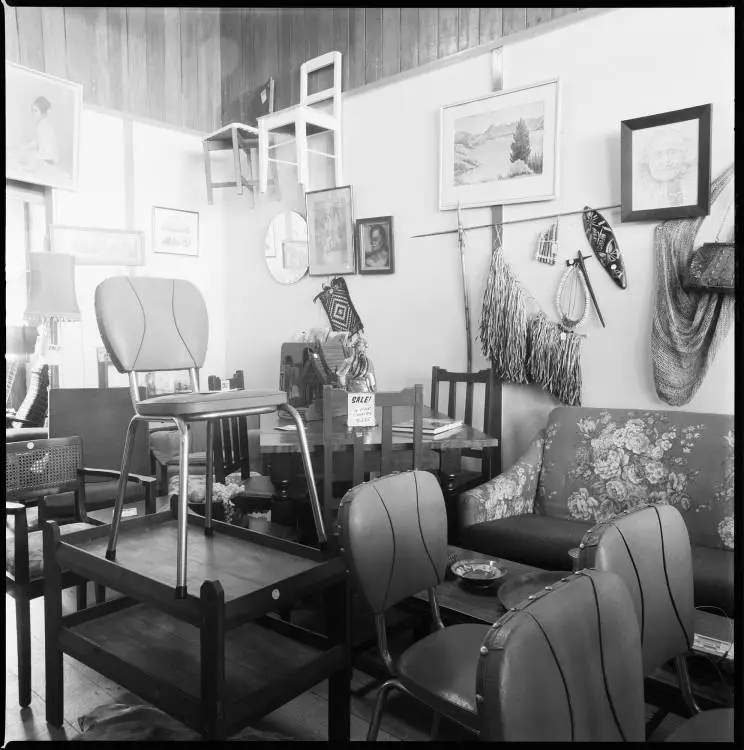 Second-hand furniture shop, Symonds Street, Eden Terrace, 1990