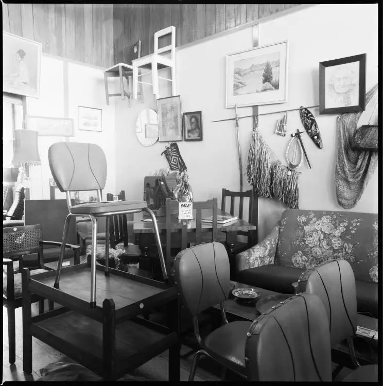 Second-hand furniture shop, Symonds Street, Eden Terrace, 1990