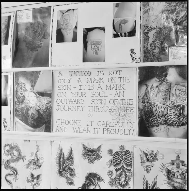 Tattoo Art studio, Symonds Street, Eden Terrace, 1990