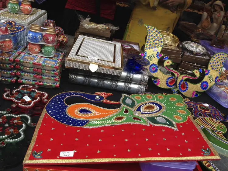 Indian crafts on display at Diwali 2015.