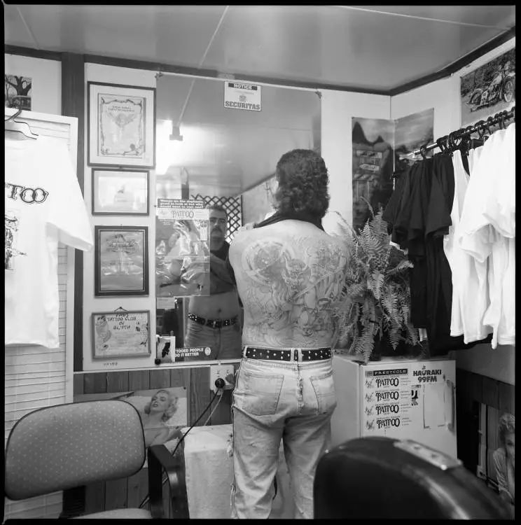 Rob Krause, Tattoo Art studio, Symonds Street, Eden Terrace, 1990
