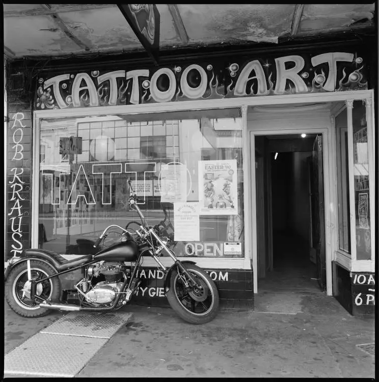 Tattoo Art studio, Symonds Street, Eden Terrace, 1990