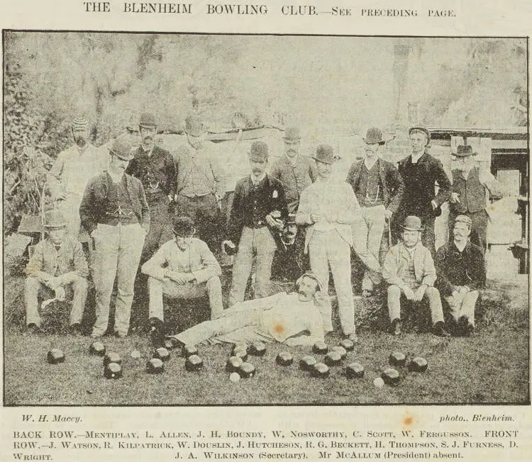 The Blenheim Bowling Club