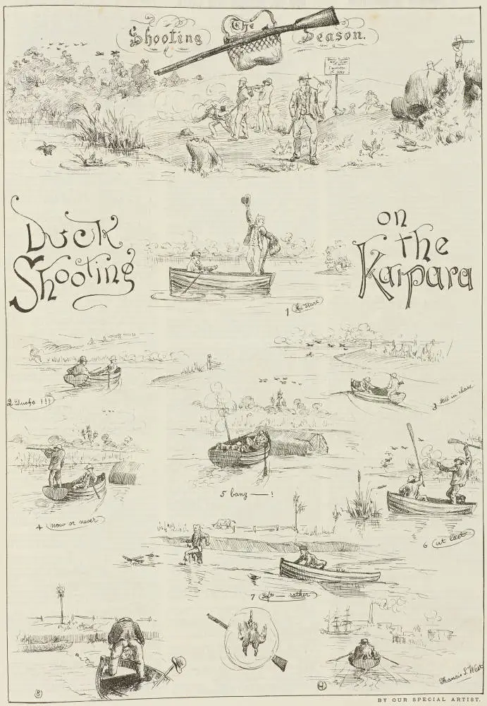 Duck shooting on the Kaipara