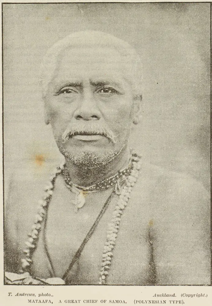 Mataafa, a great chief of Samoa