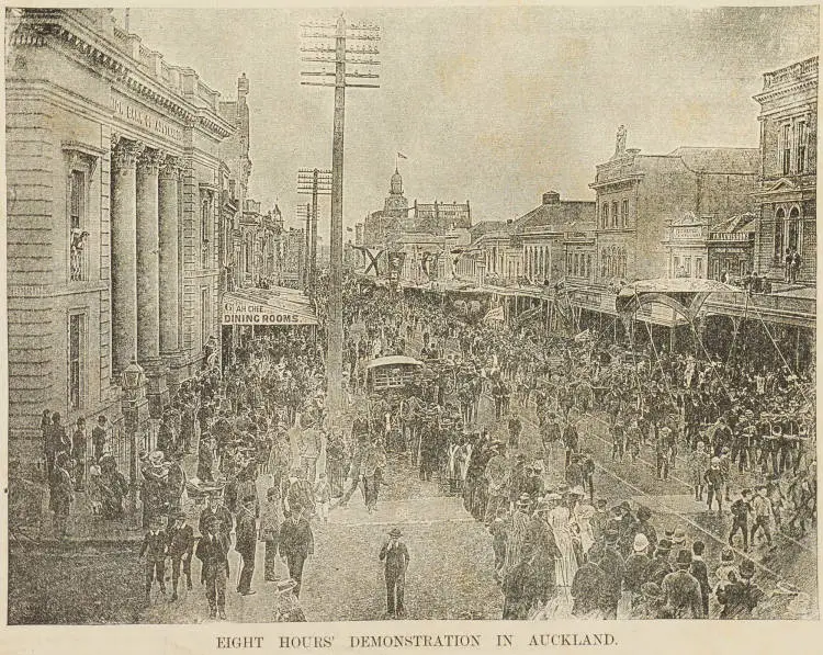 Eight hours' demonstration in Auckland