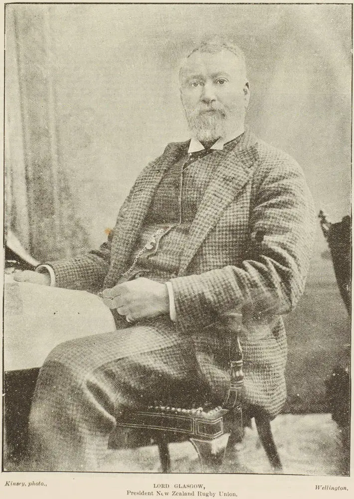 Lord Glasgow, President New Zealand Rugby Union