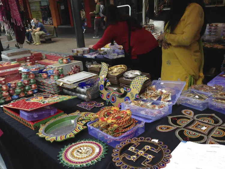 Indian crafts on display at Diwali 2015.