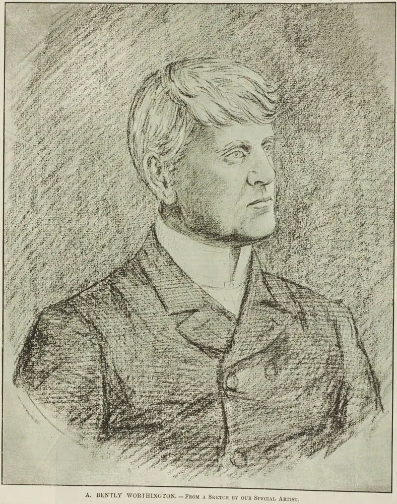 A. Bently Worthington, from a sketch by our special artist