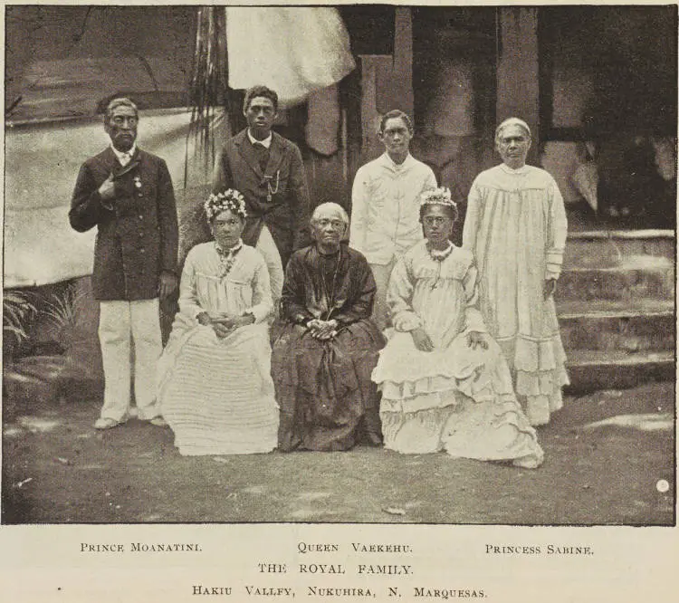 The royal family, Hakiu valley, Nuku Hiva Island, north Marquesas Islands