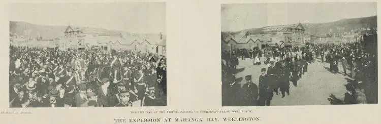 The explosion at Mahanga Bay, Wellington