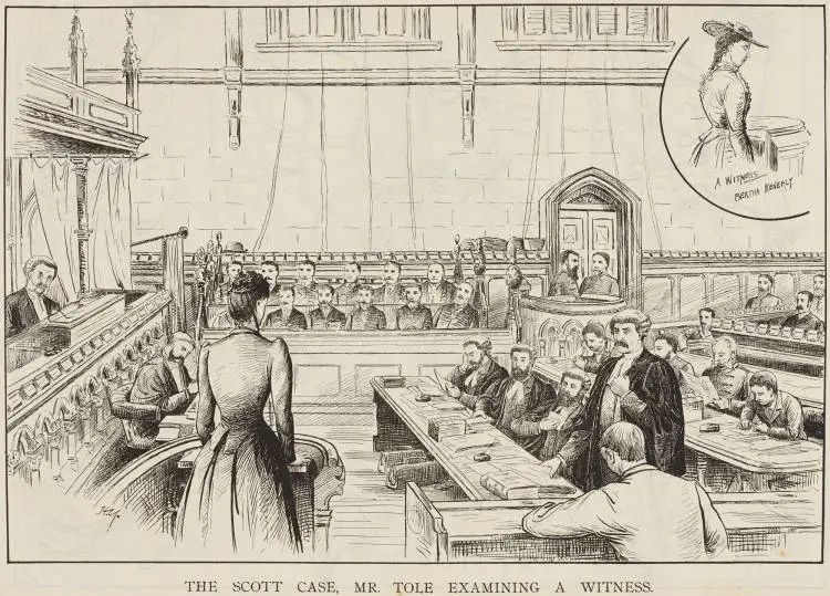 The Scott case, Mr Tole examining a witness