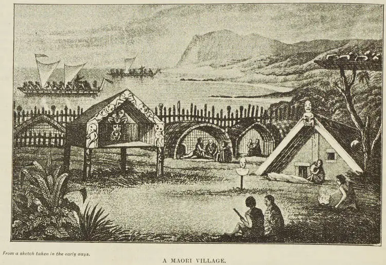 A Māori village