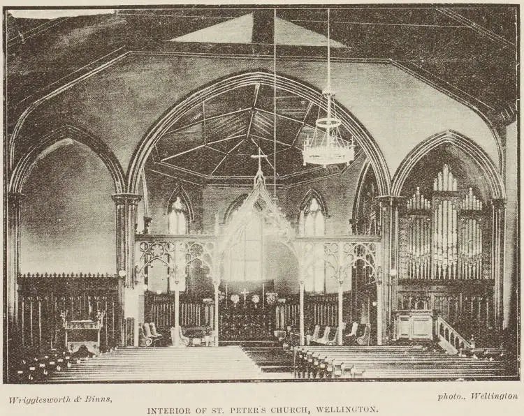 Interior of St Peters Church, Wellington