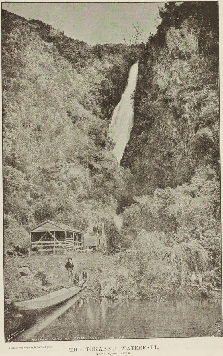 The Tokaanu waterfall, at Waihi, near Taupo