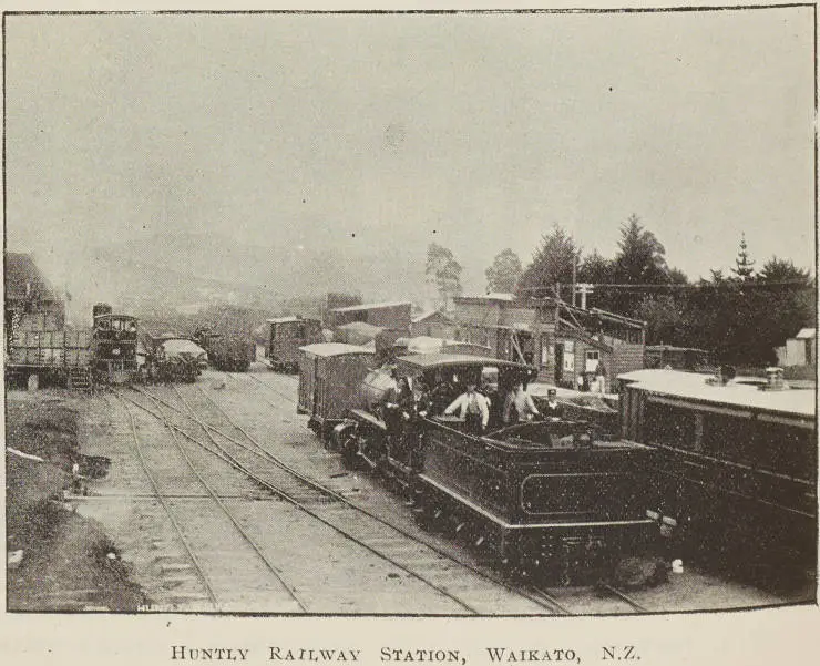 Huntly railway station, Waikato, N.Z.