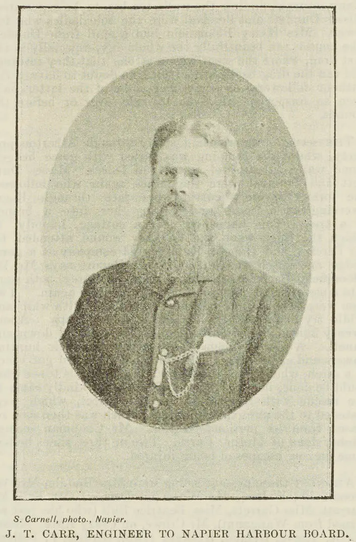 J. T. Carr, Engineer to Napier Harbour Board