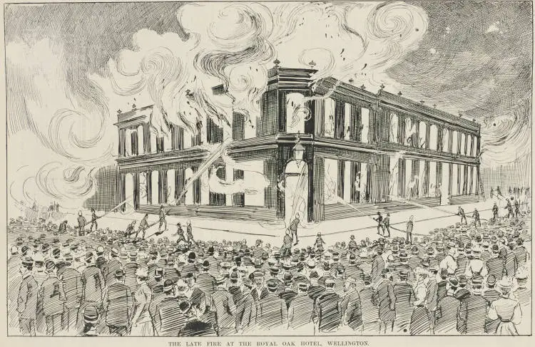 The late fire at the Royal Oak Hotel, Wellington