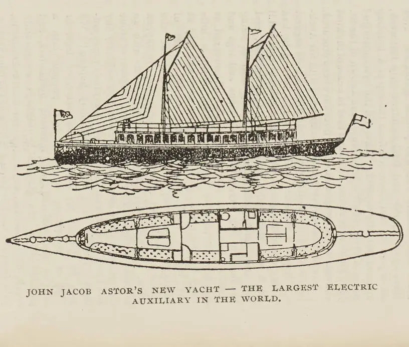 John Jacob Astor's new yacht - the largest electric auxiliary in the world